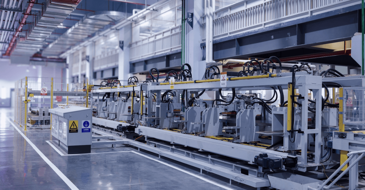 Interior of a manufacturing plant